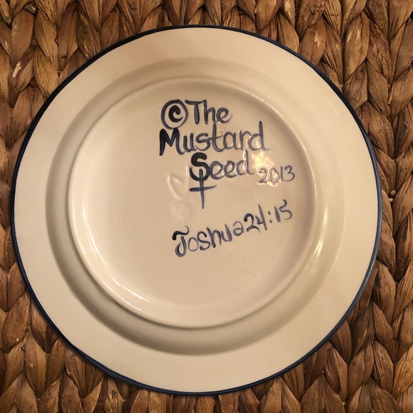 🏡 Hand Painted Mustard Seed Collector Plate - Picture 5 of 5